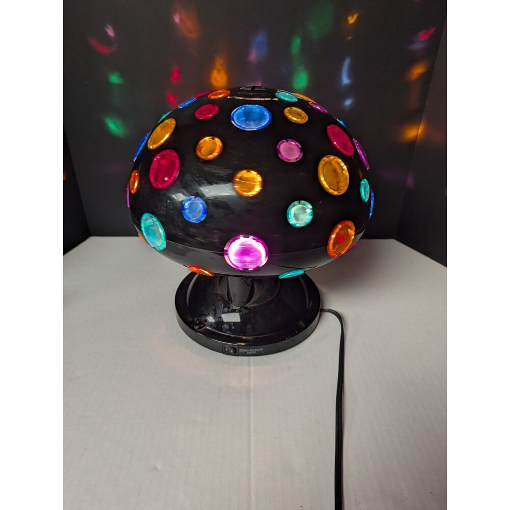 Vintage Rotating Multi-Color Strobe Light RABBIT TANAKA Large Mushroom UFO Disco